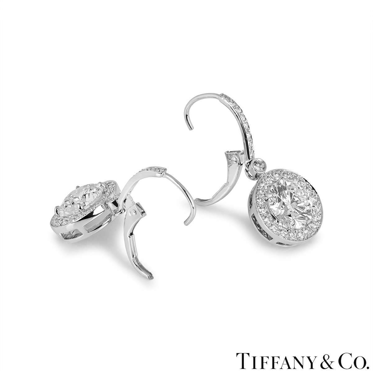 Tiffany  Co Platinum Fine Diamond Stud Earrings for sale  eBay